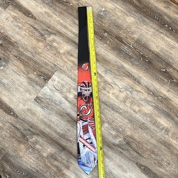 New Jersey Devils Original Ralph Marlin Tie Made in the USA 1992 - Picture 5 of 13